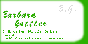barbara gottler business card